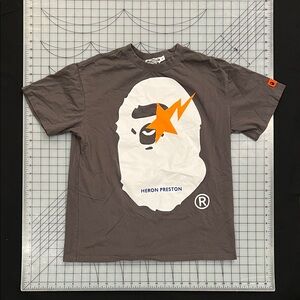 BAPE Gray Graphic T-Shirt